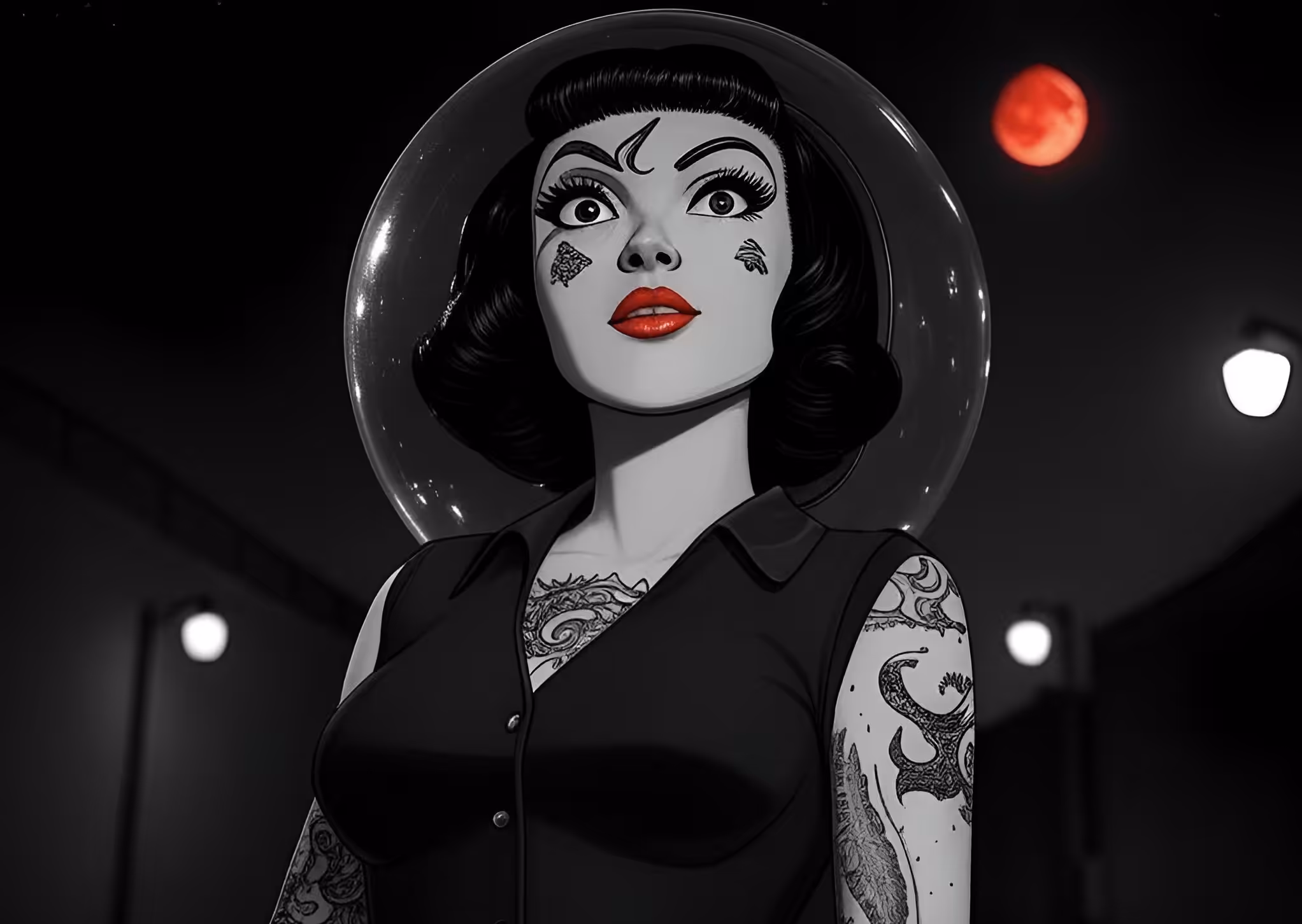 Retro Rocket Girl.