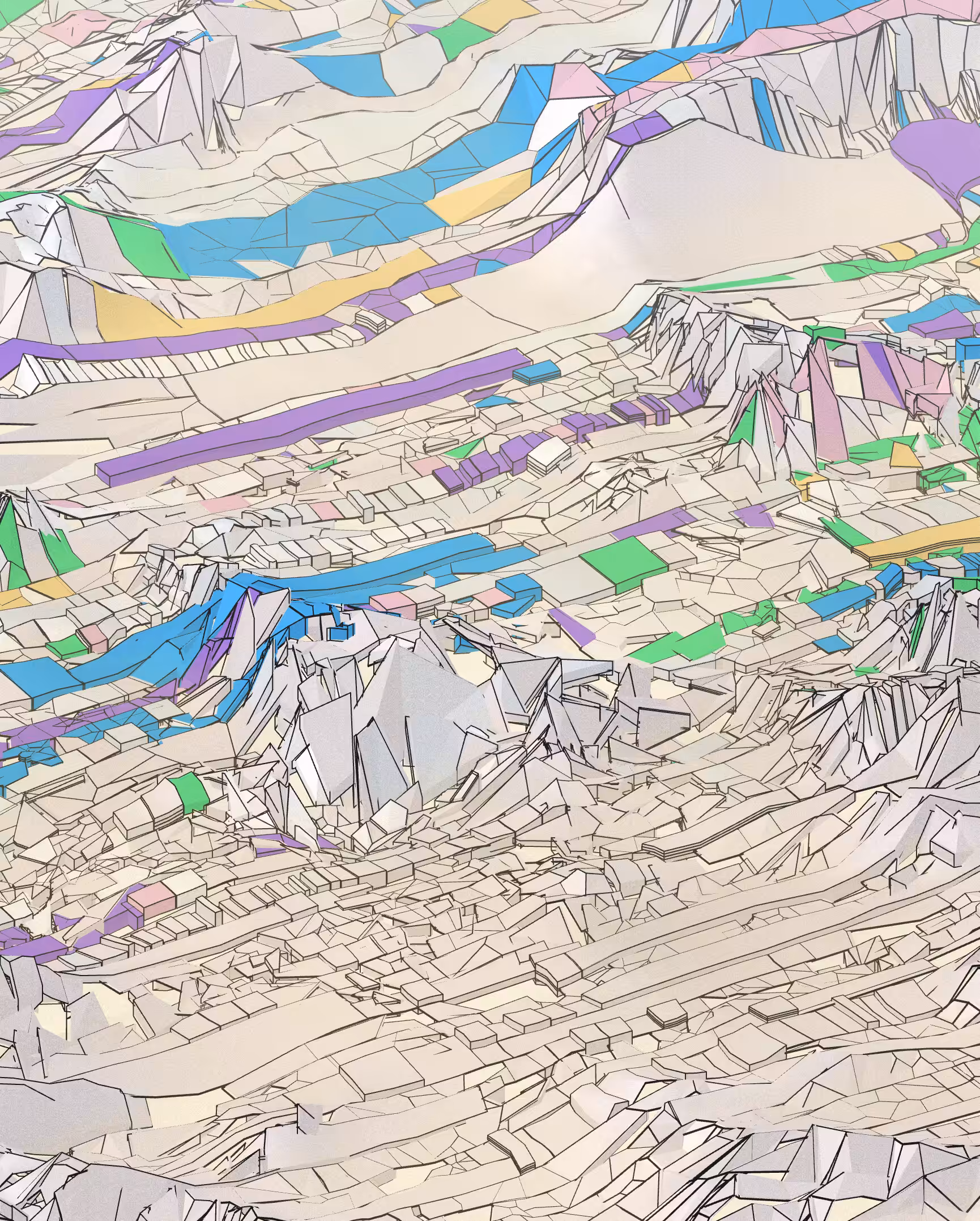 Rodeo posts: Voronoi landscape
