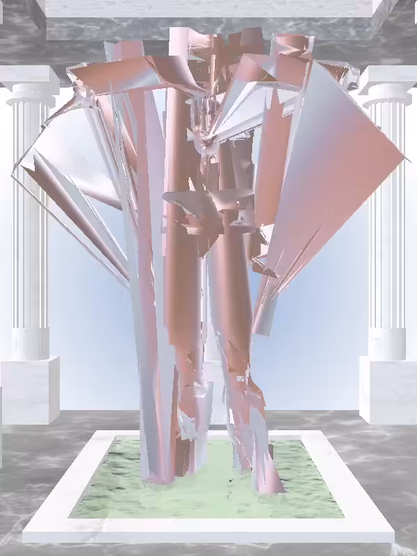 HeavenComputer: The Phone Calling Rosy Shimmer Woman #2046