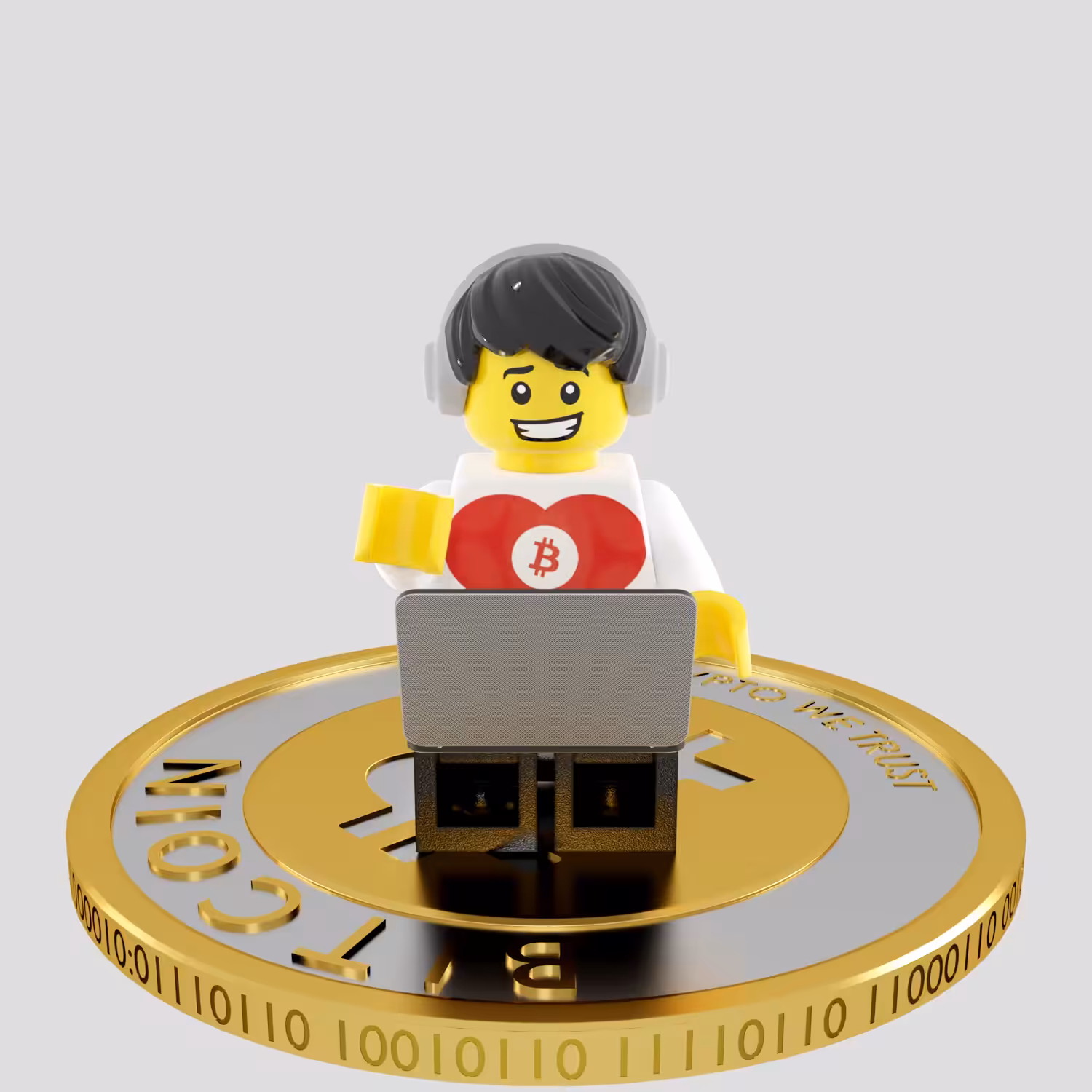 Lego man in the crypto world