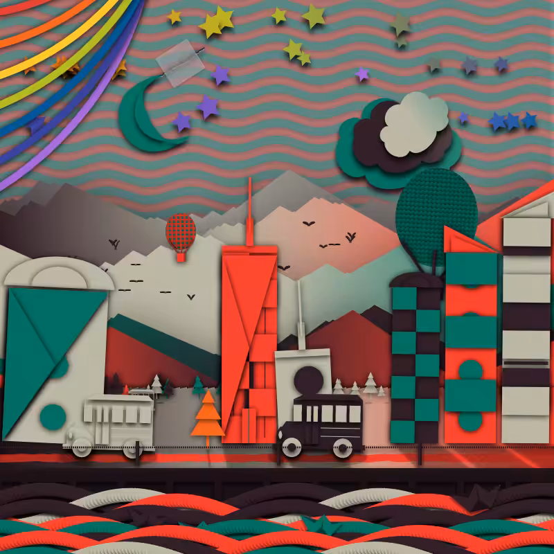 Paper Art 2.5D #14