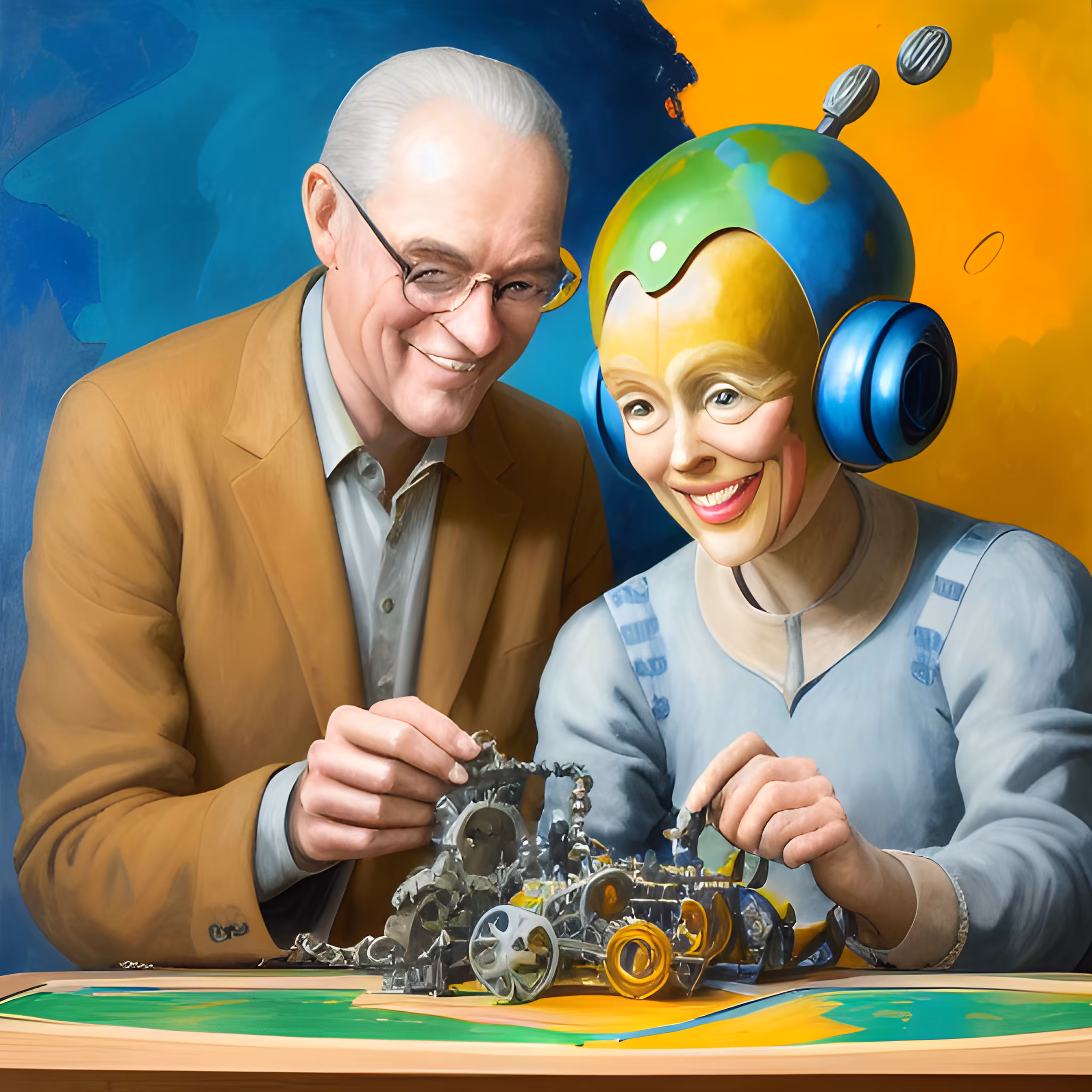 God and Earth create artificial life
