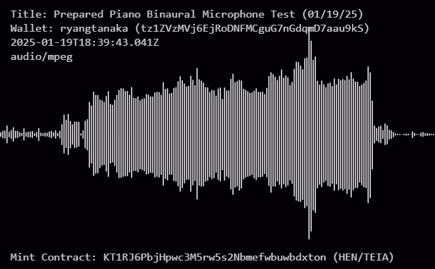 Prepared Piano Binaural Microphone Test (01/19/25)