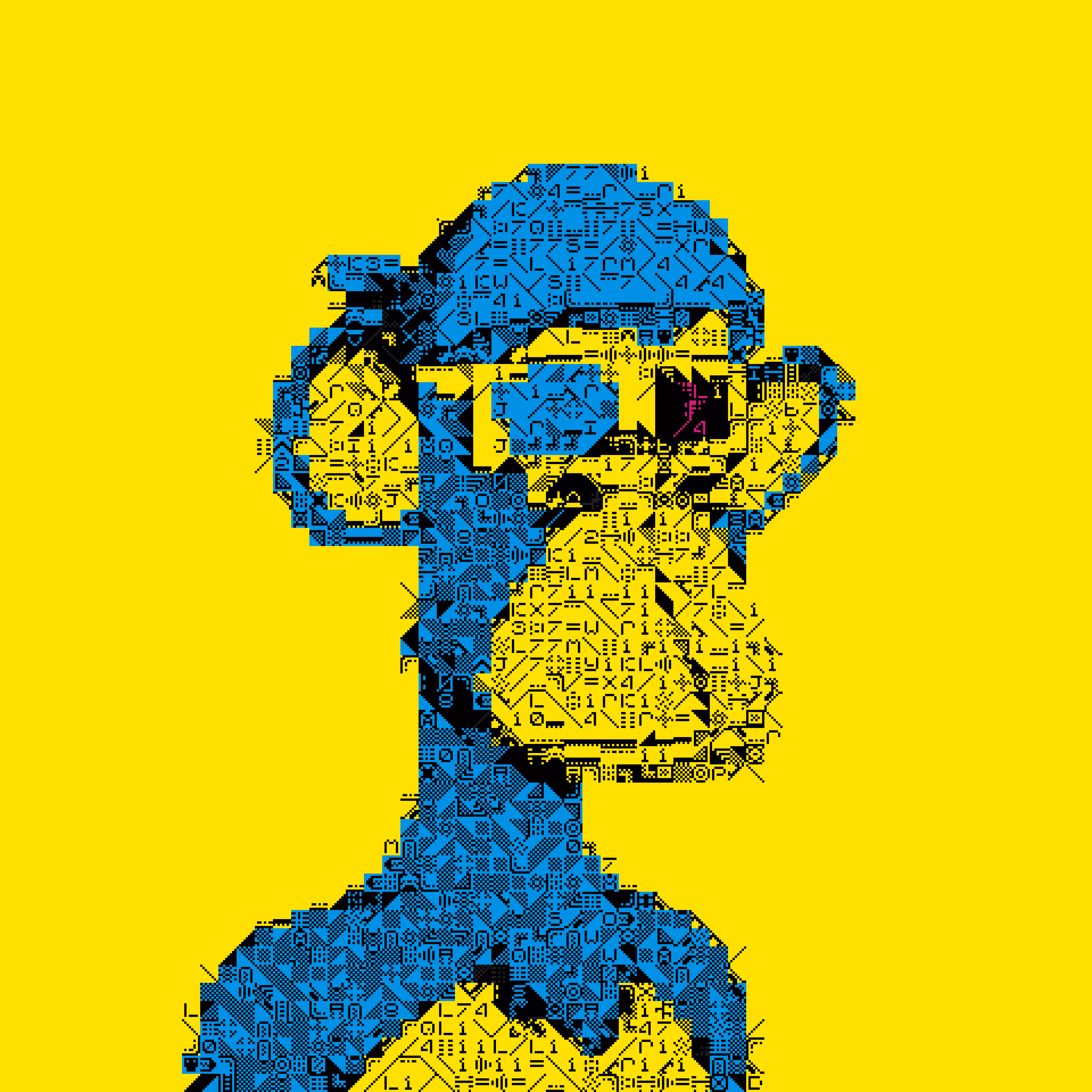 3D CUBIST APES #17