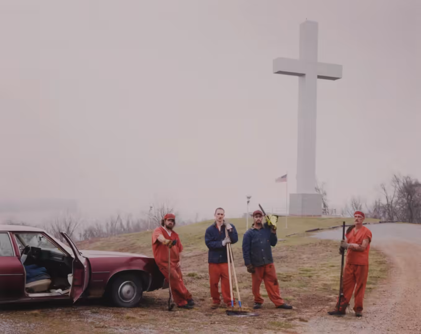  #13 Fort Jefferson Memorial Cross, Wickliffe, Kentucky  by Alec Soth from Dissolutions (Sleeping by the Mississippi)