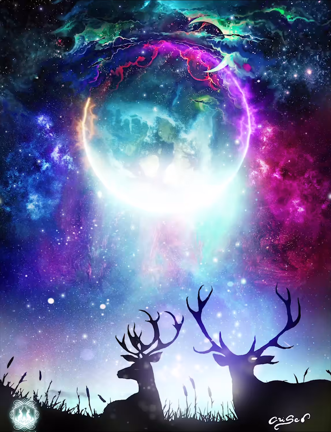 Glowing Reindeers 