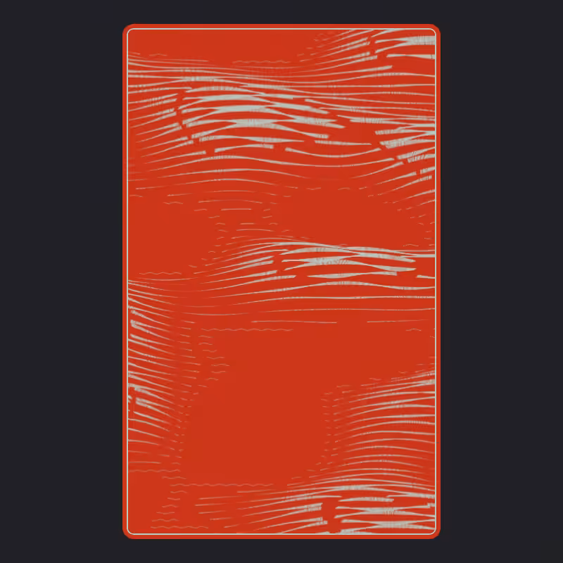 Topographic Playing Card #7