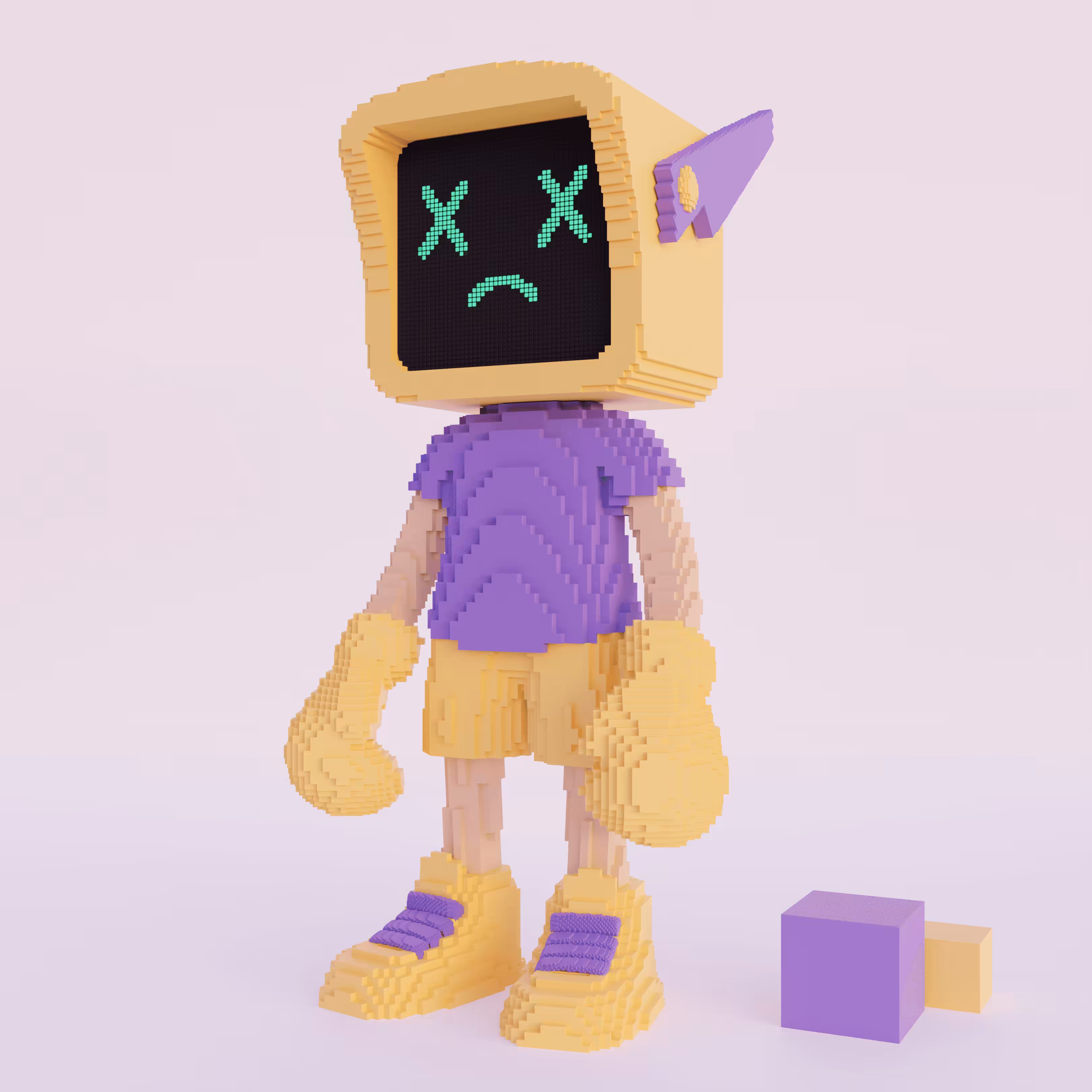 LCD BOY (Voxel) #086