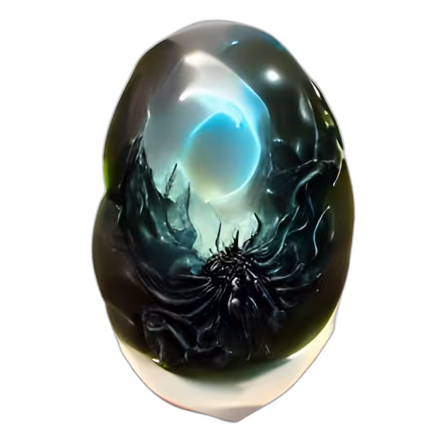An Egg From Which a Shoggoth Hatches