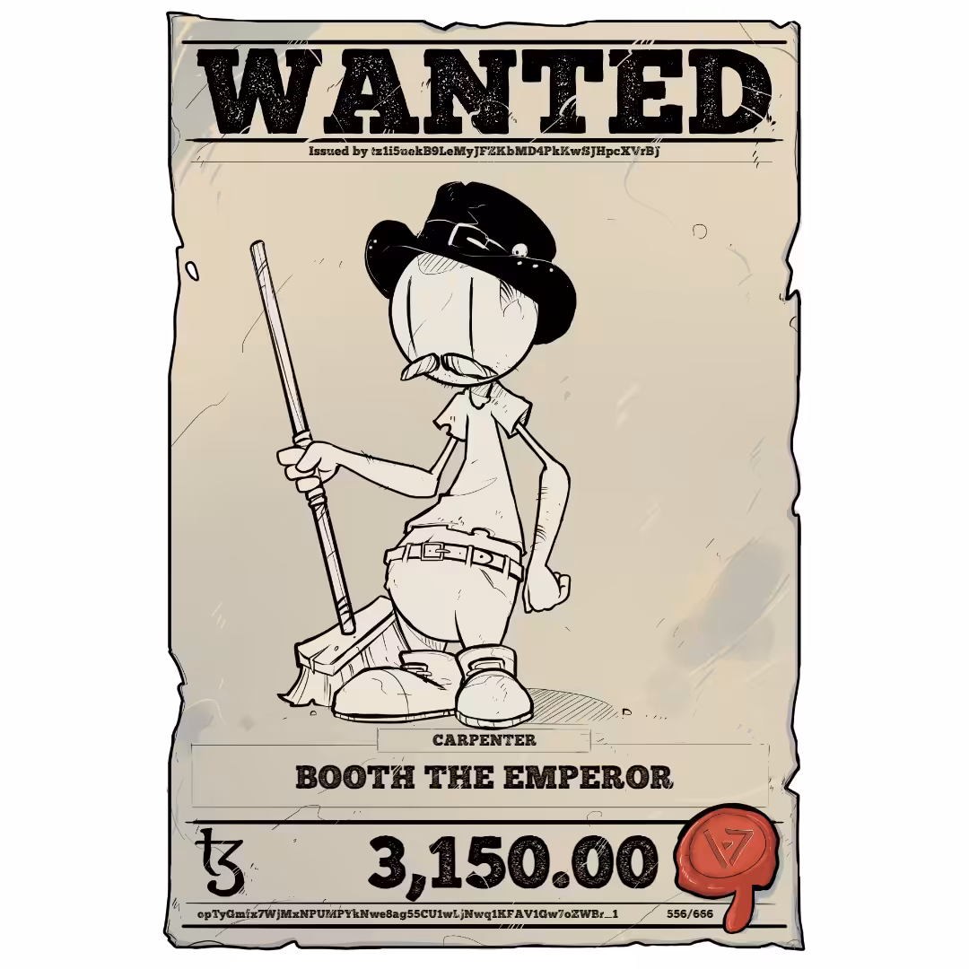 BOOTH THE EMPEROR | TEZOS PIRATE 556/666