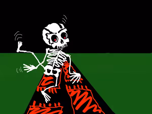 Rug Pull Skeleton Dancer