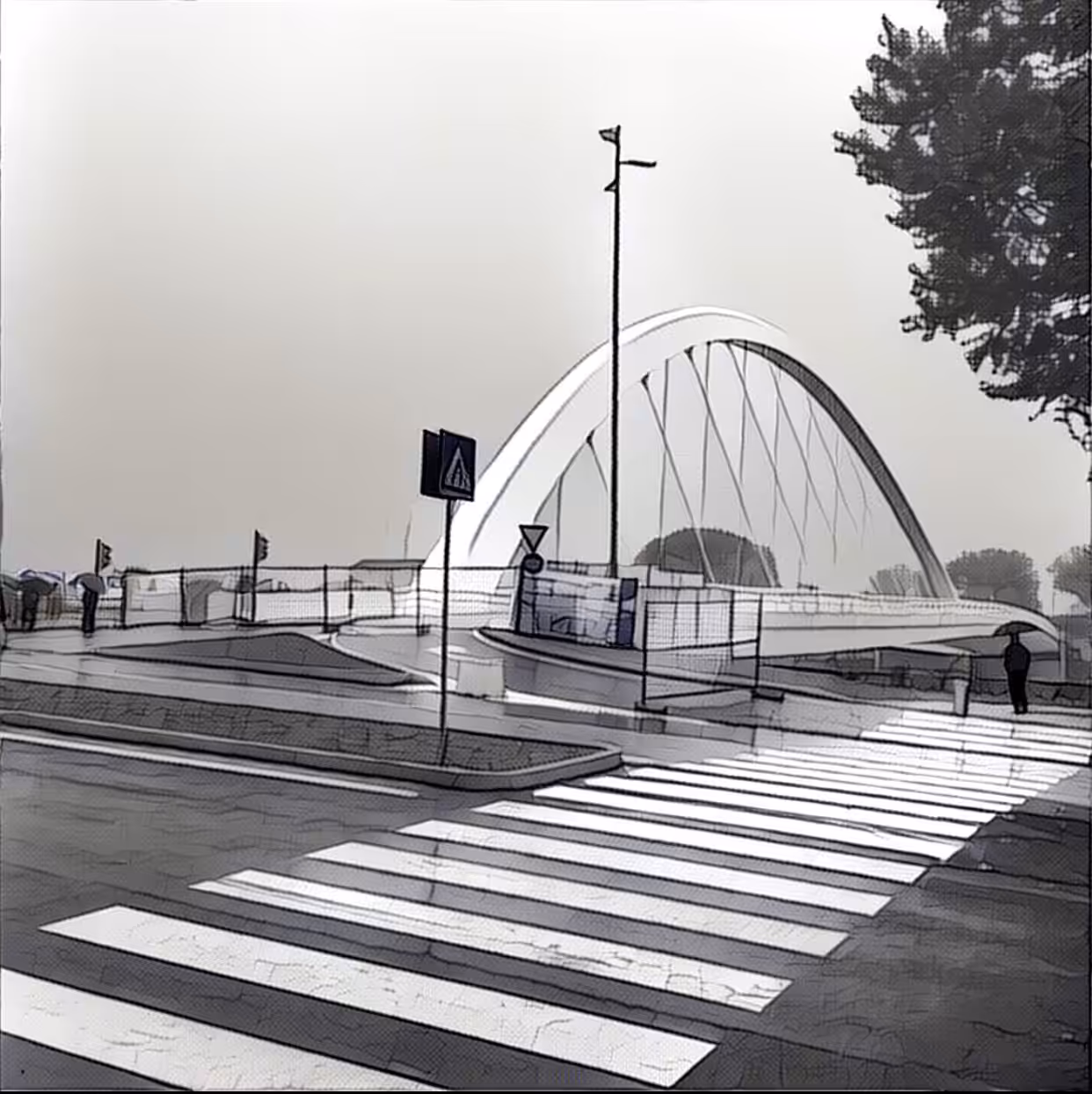  Richard Meier bridge in Alessandria City