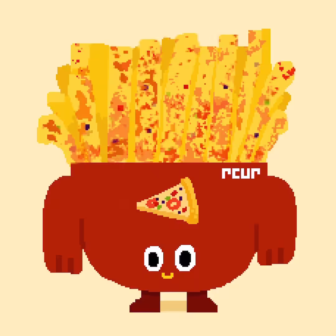 pizza french fries