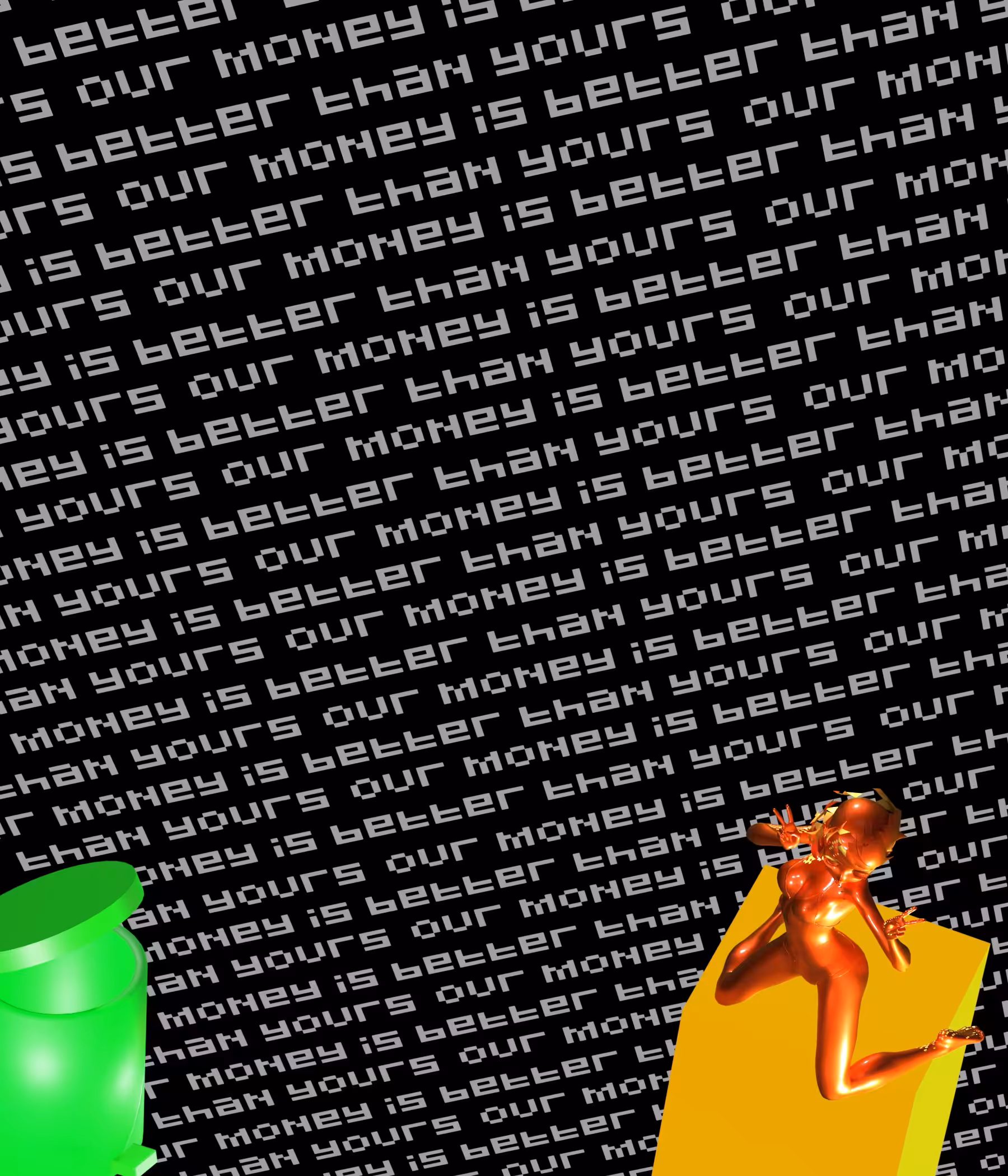 The background
