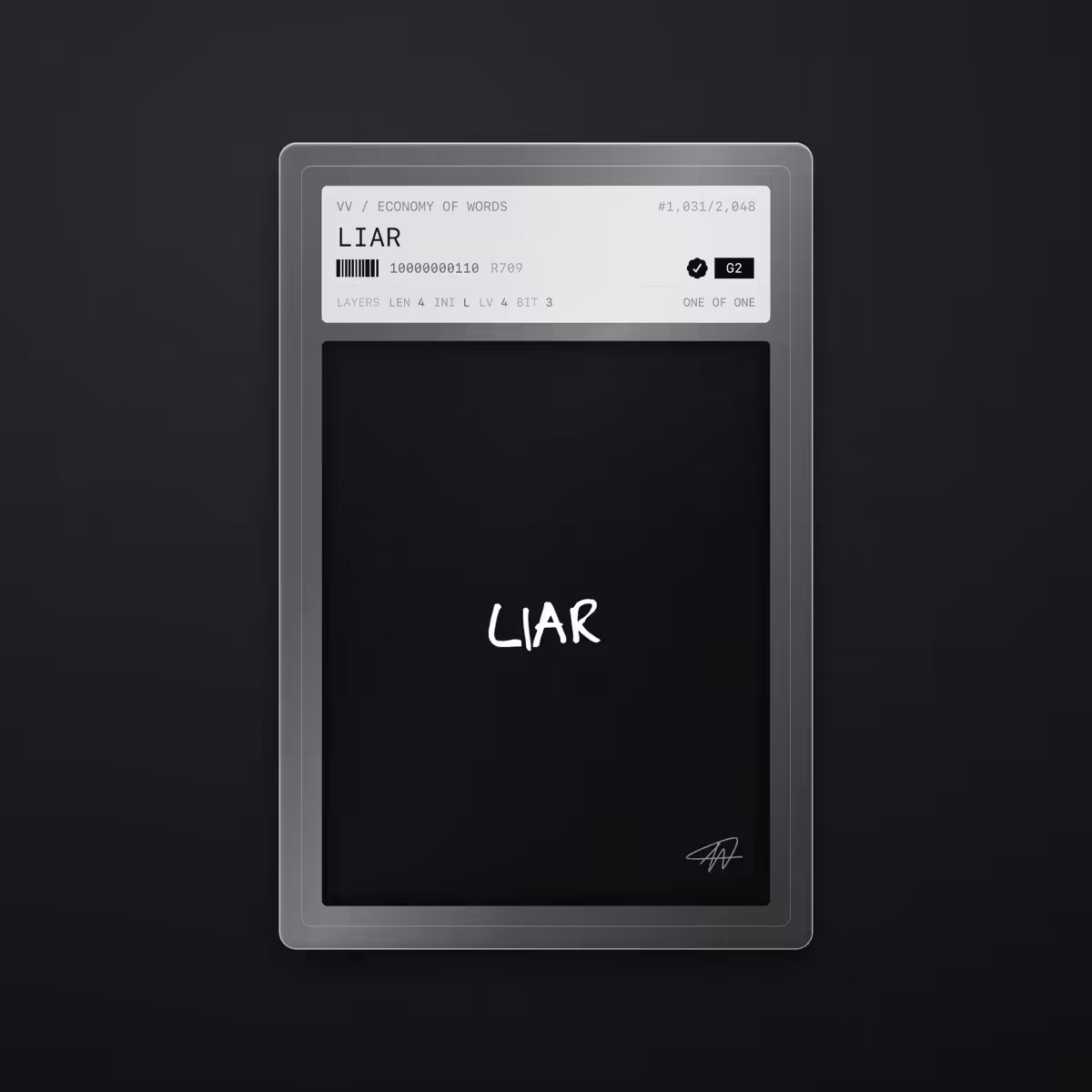 Economy of Words: LIAR · #1031