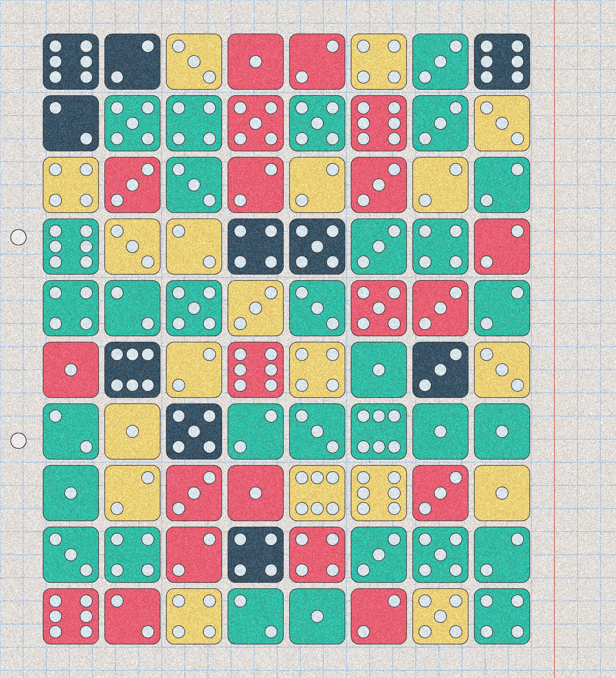 sketchbook page 6: dice roll #5