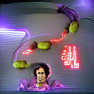 Gaddafi Selling Grapes