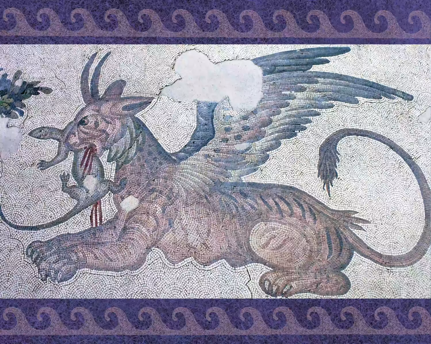 Winged Tigress and Lizard