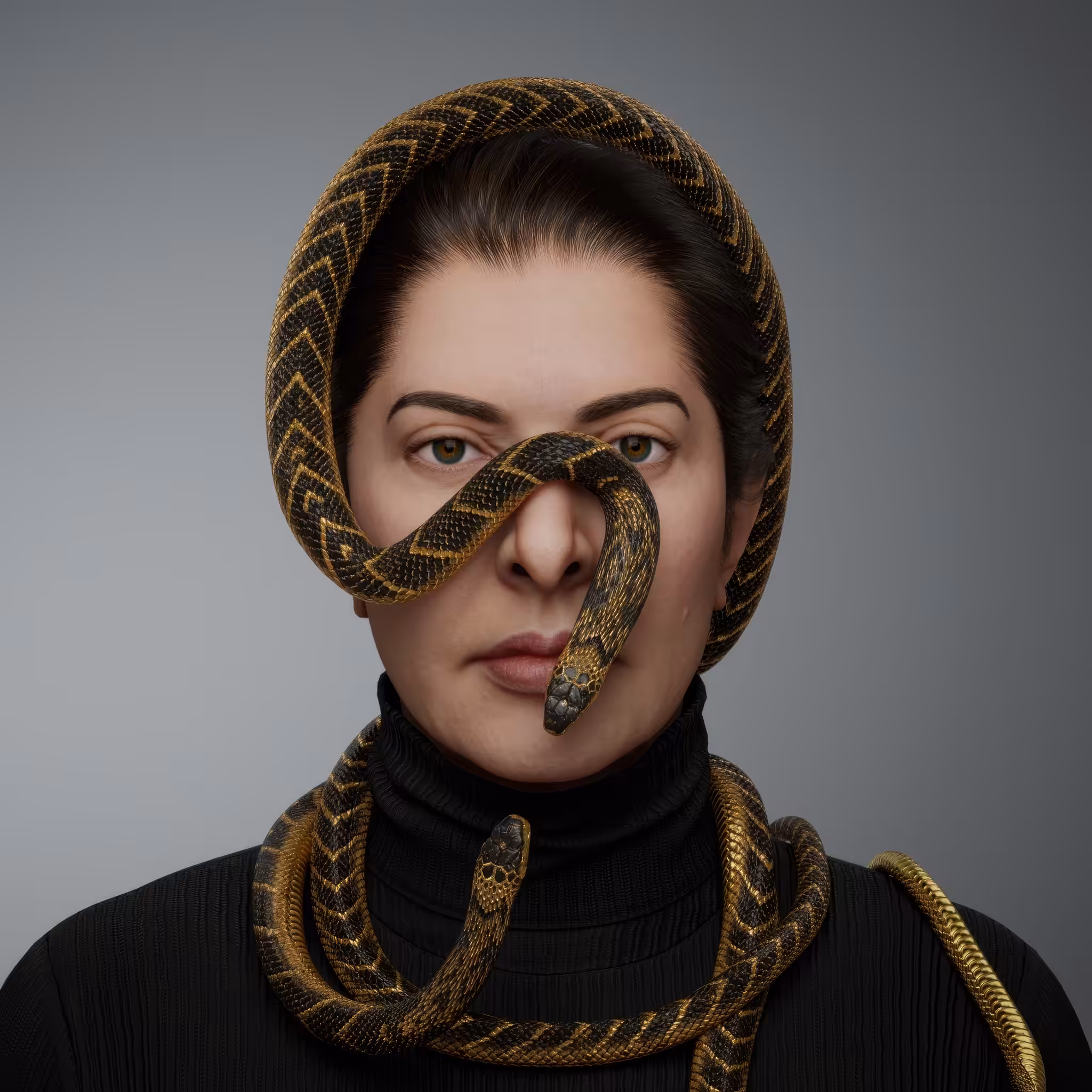 Portrait with Snakes #291