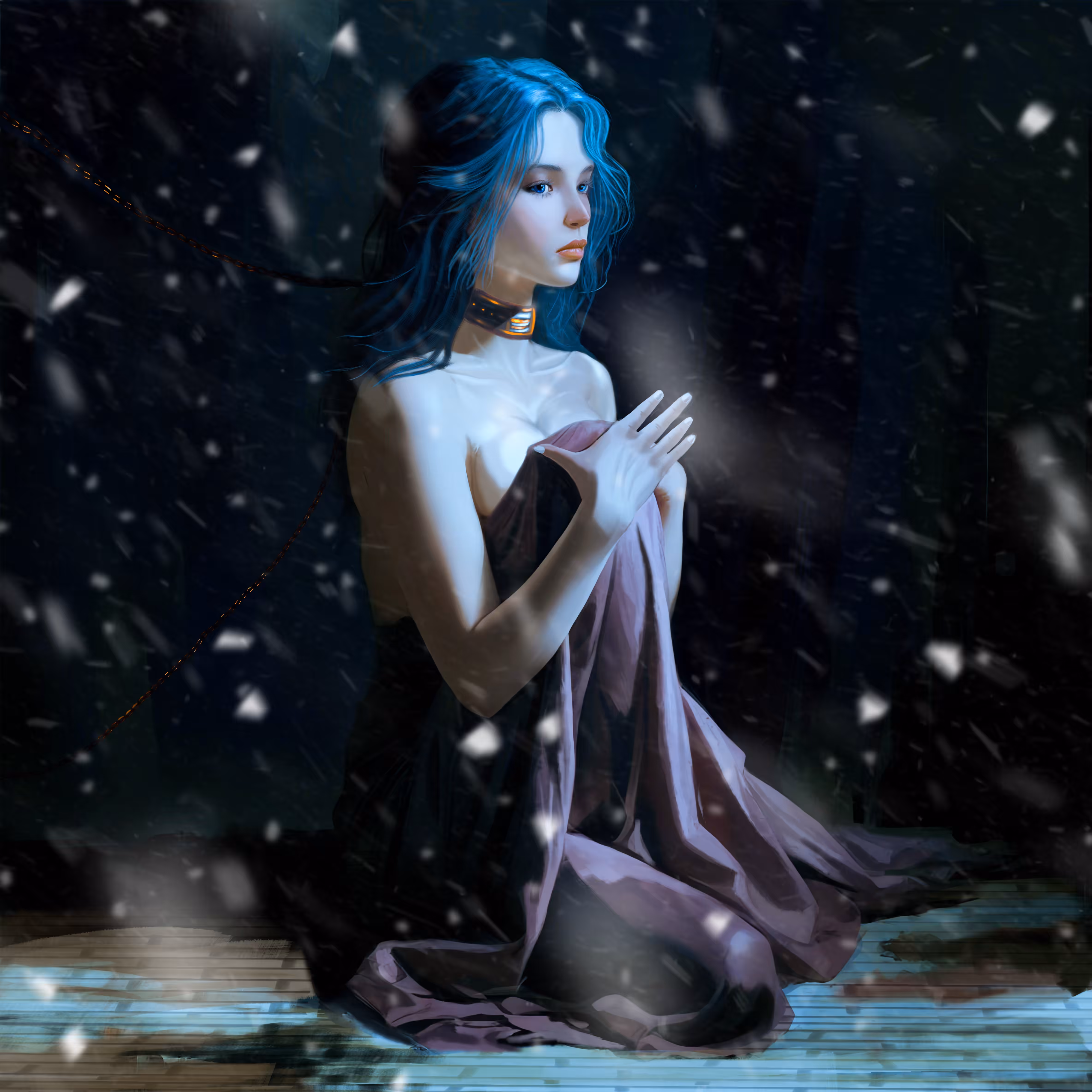 The Story of A Sketch: Chained by the Cold