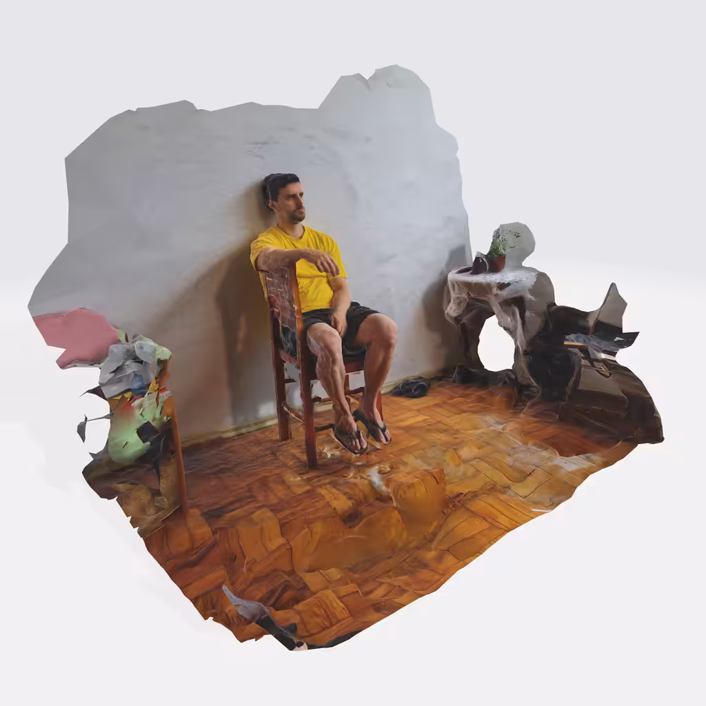 Self-Portrait on a Chair