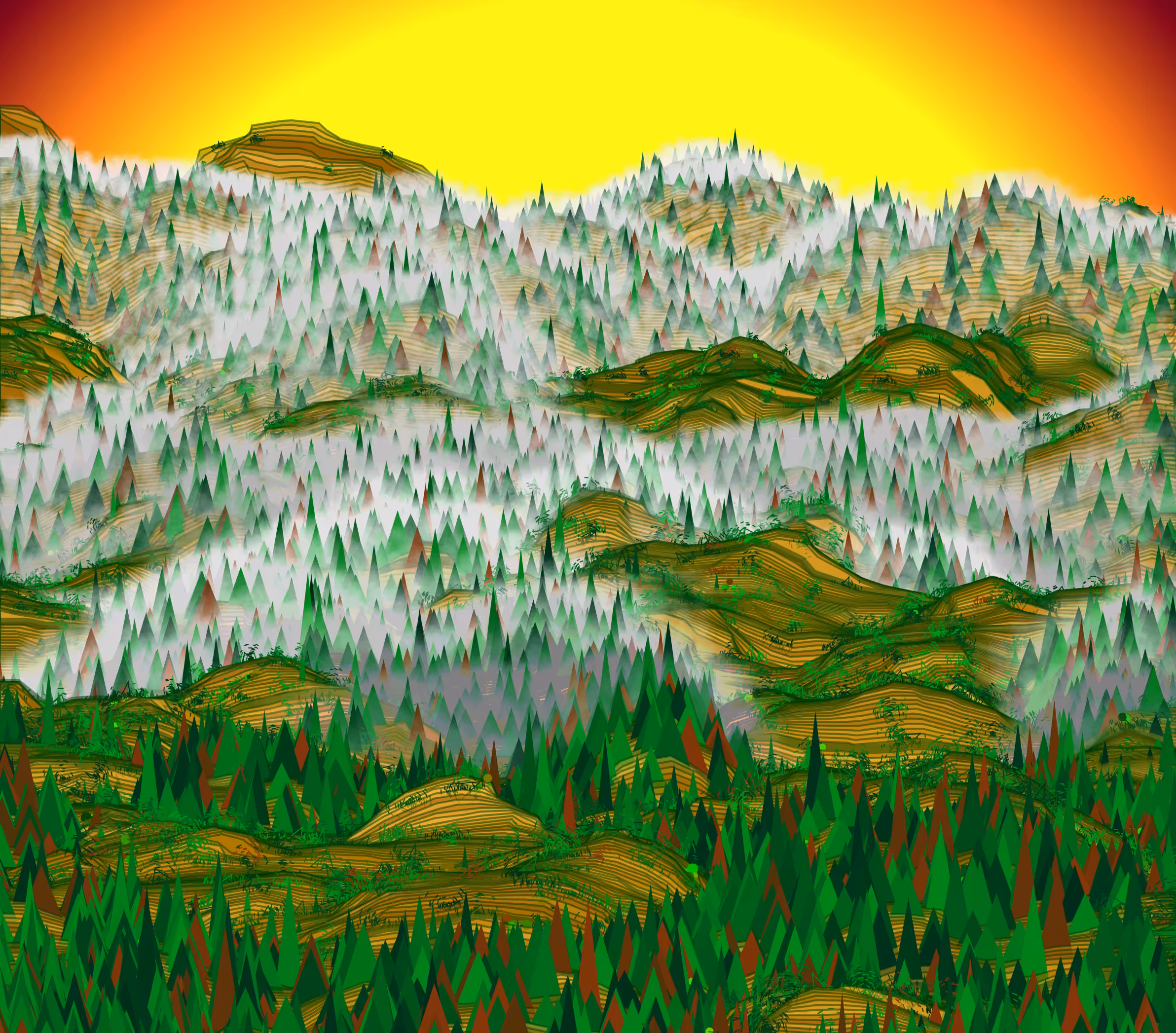 fog on the hills #2