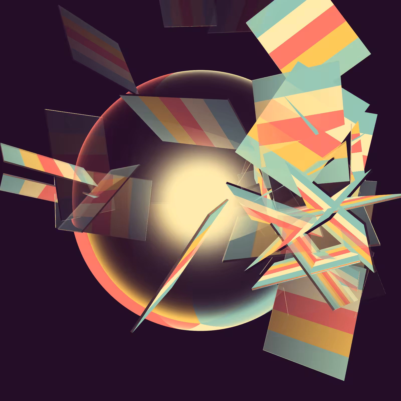 Composition with Sphere  #7