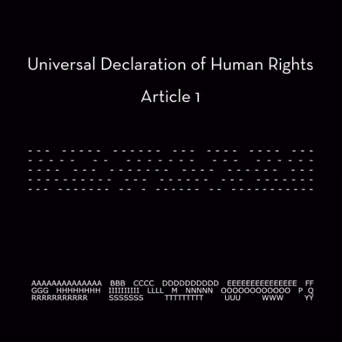 Universal Declaration of Human Rights - Article 1