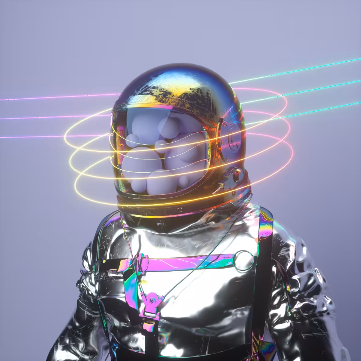 Portrait photograph from space man No.36
