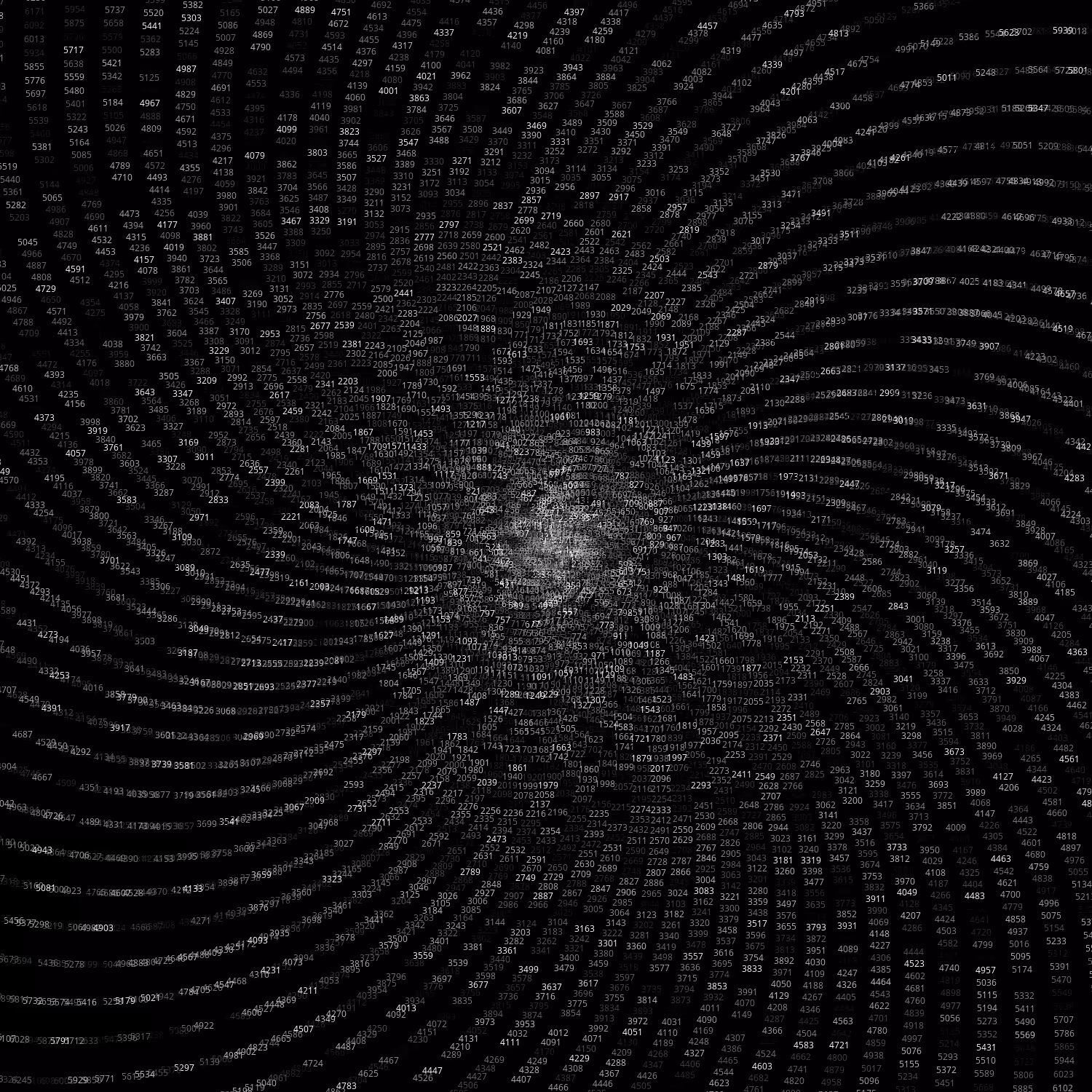 Polar Plot of Numbers #309