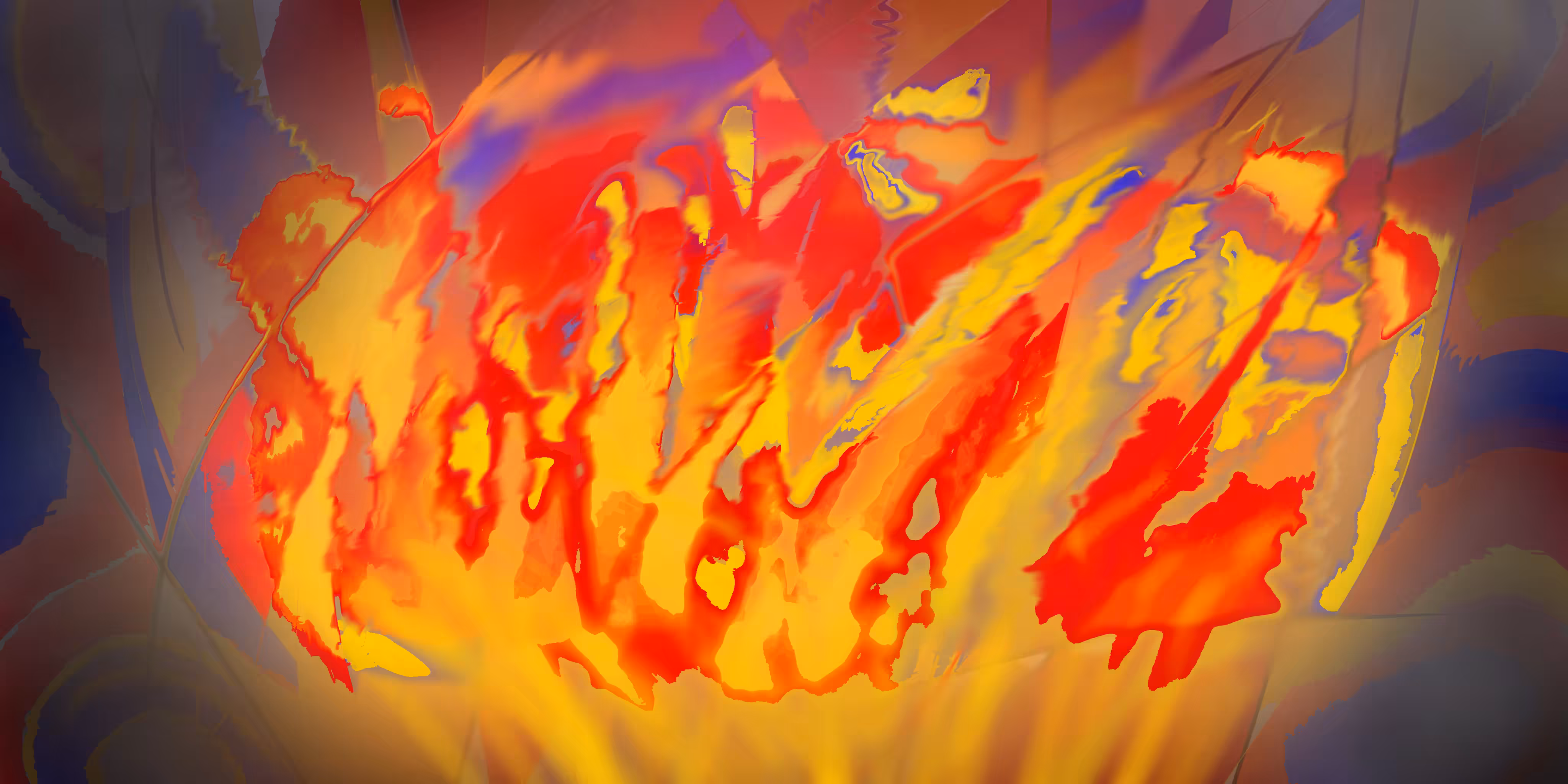 Crackling fire