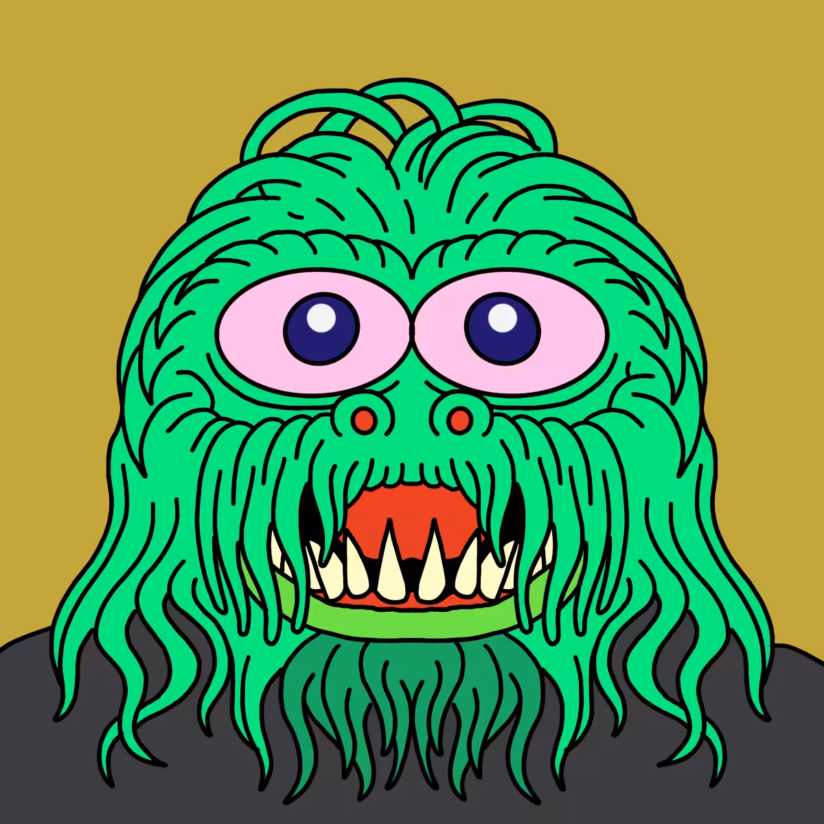 |Hedz| Green Fur-face