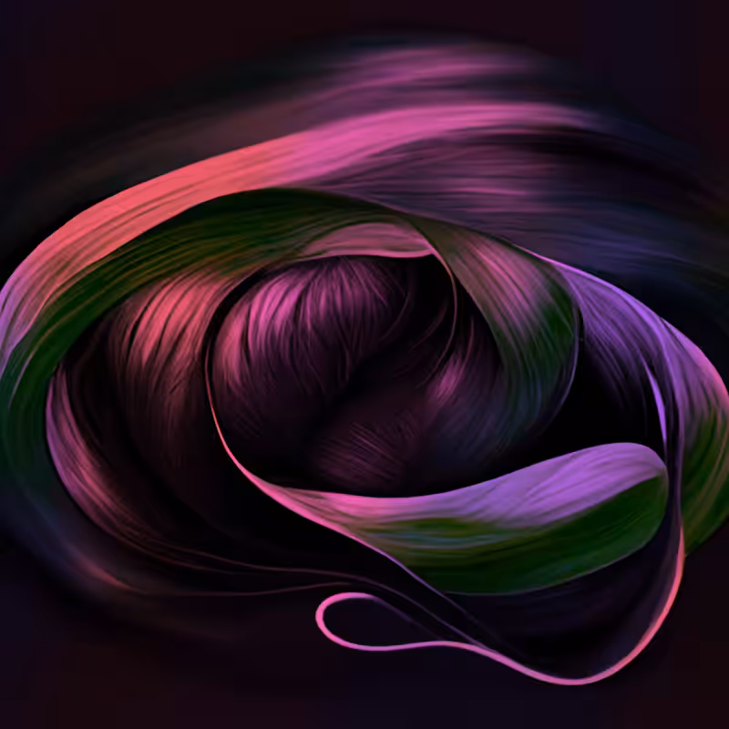 AI wavy hair #14