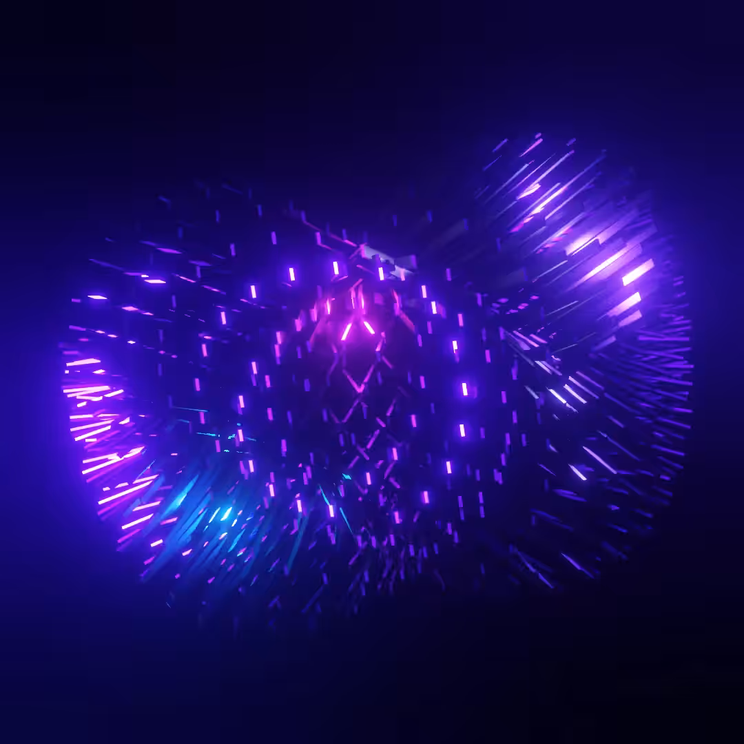 Blue metallic sphere