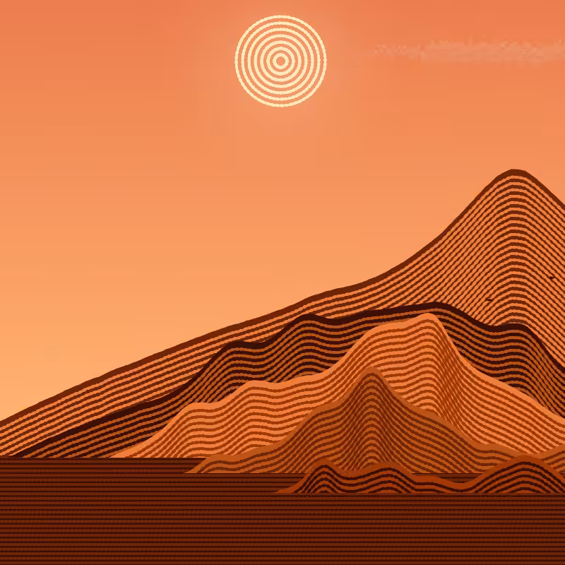 Painted Mountain Sunset #112