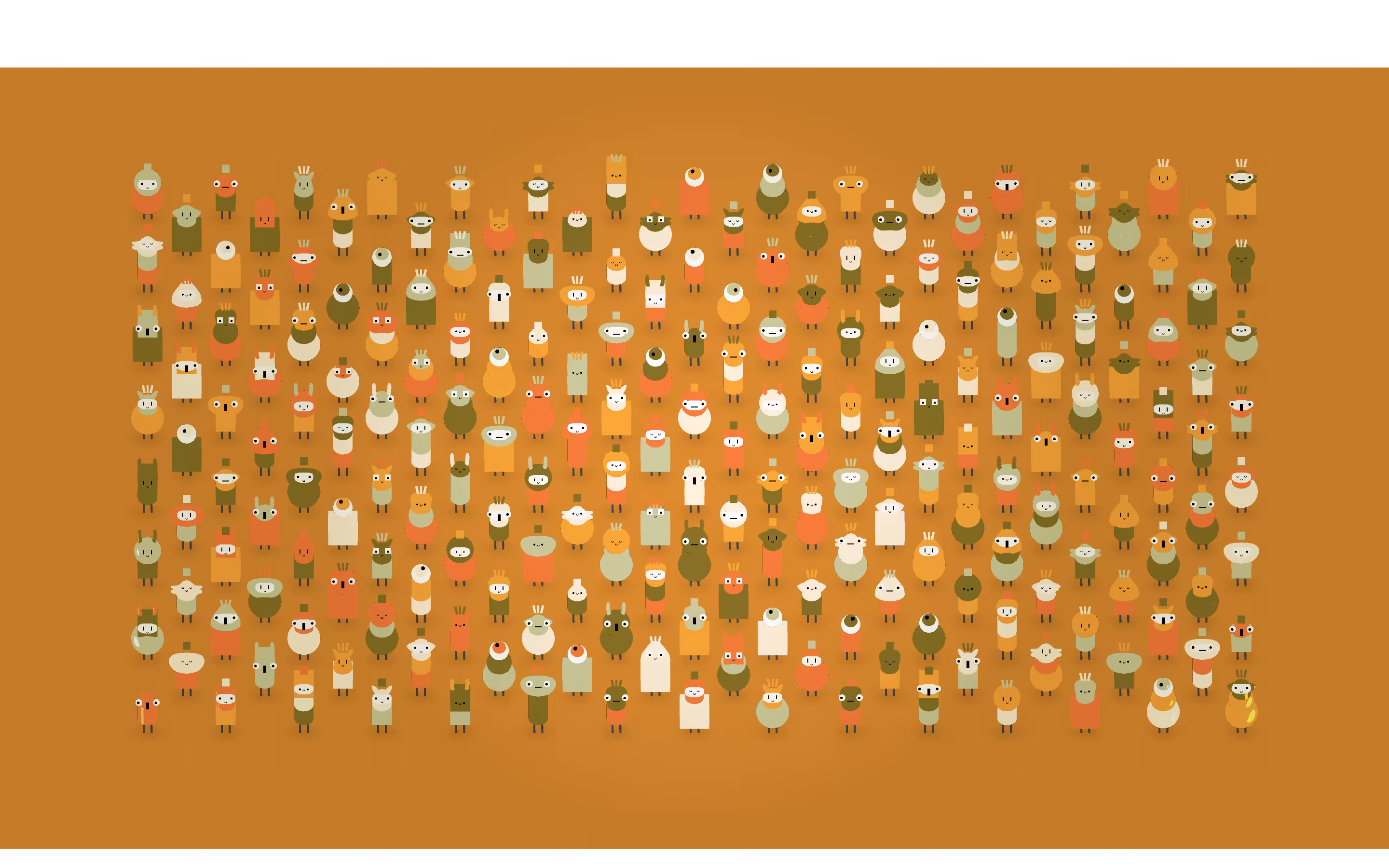 #03 Creatures on Orange
