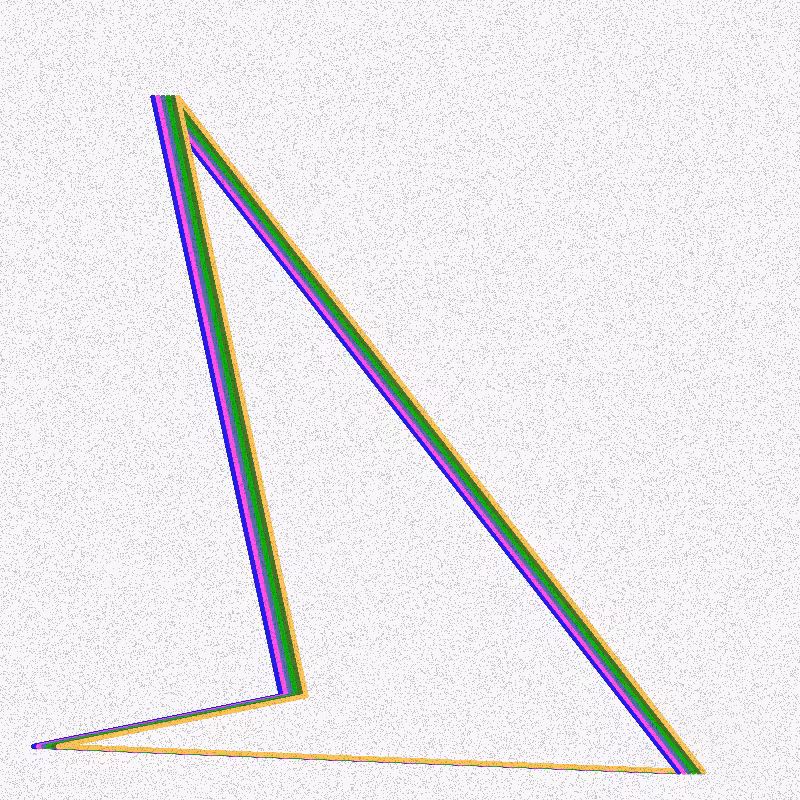 Dancing Rainbow Line #2