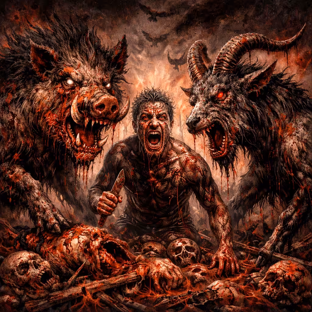 DEMON MONARCH: “Dehumanized at the Altar of Instinct”