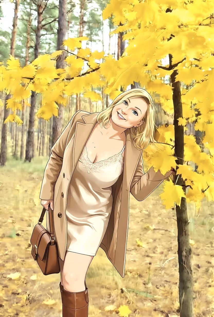 A walk through the autumn forest