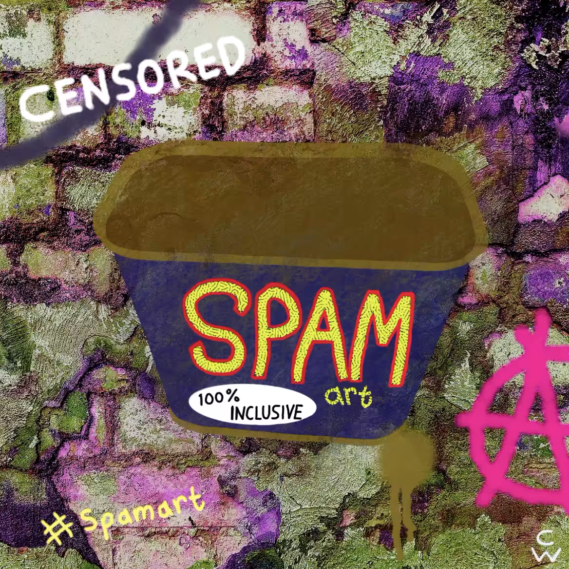 SPAMart no rules: SPAM Art...Censored