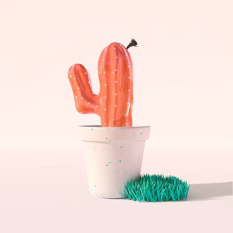 3D Crypto Cacti #21