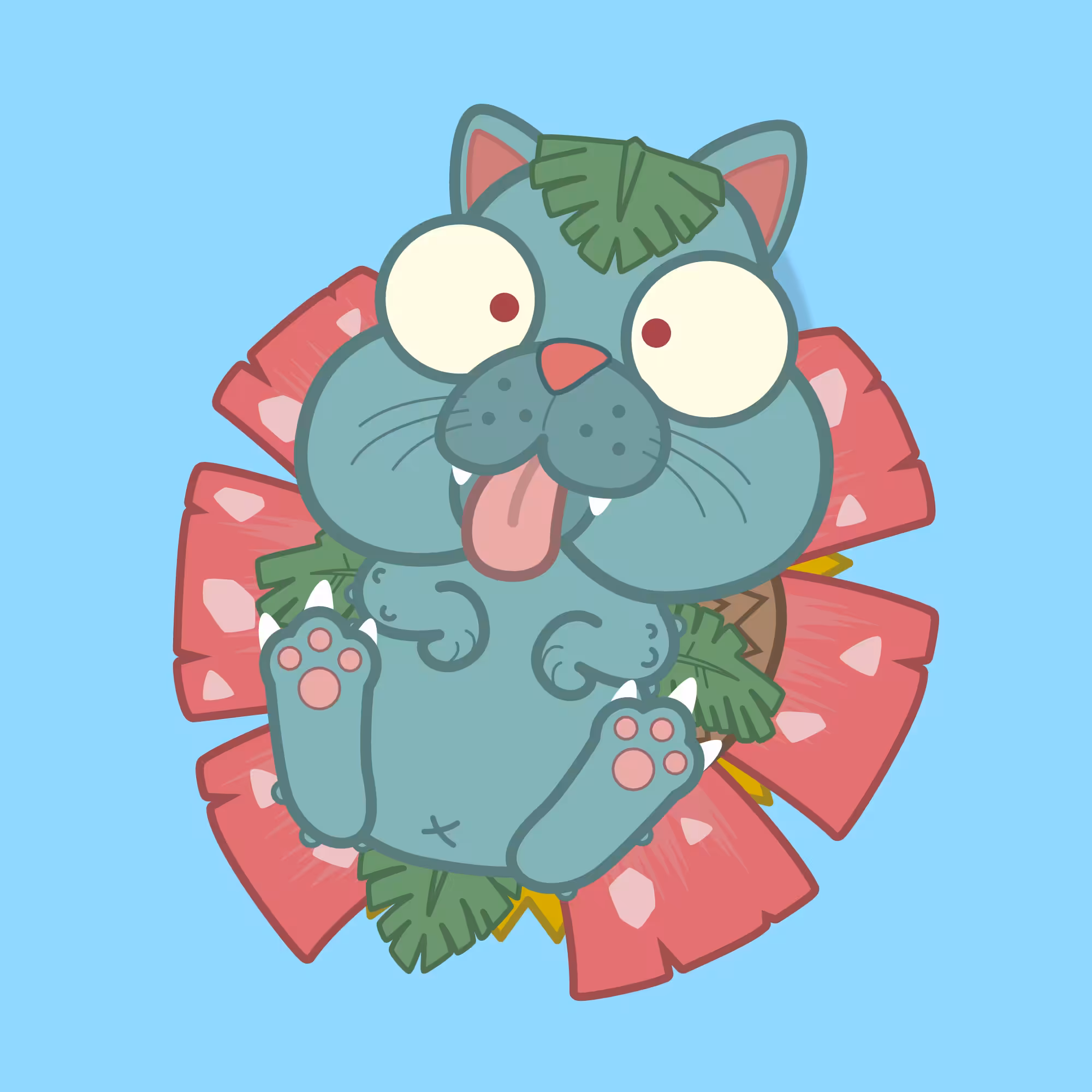 P003 --- Laying Derp Catusaur ---