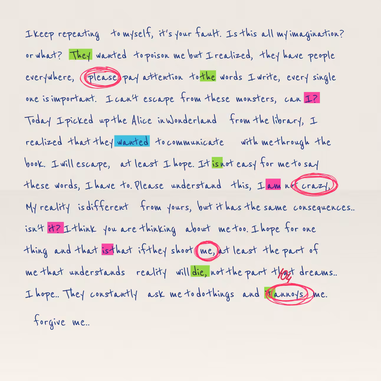 Conspiracy Theory Vol.2: a letter #115