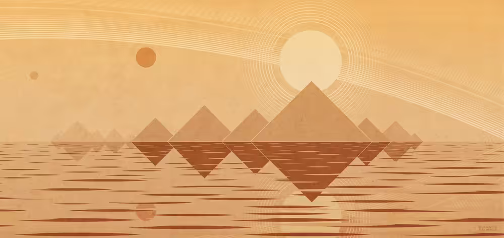 Quiet Alien Landscapes - Yellow