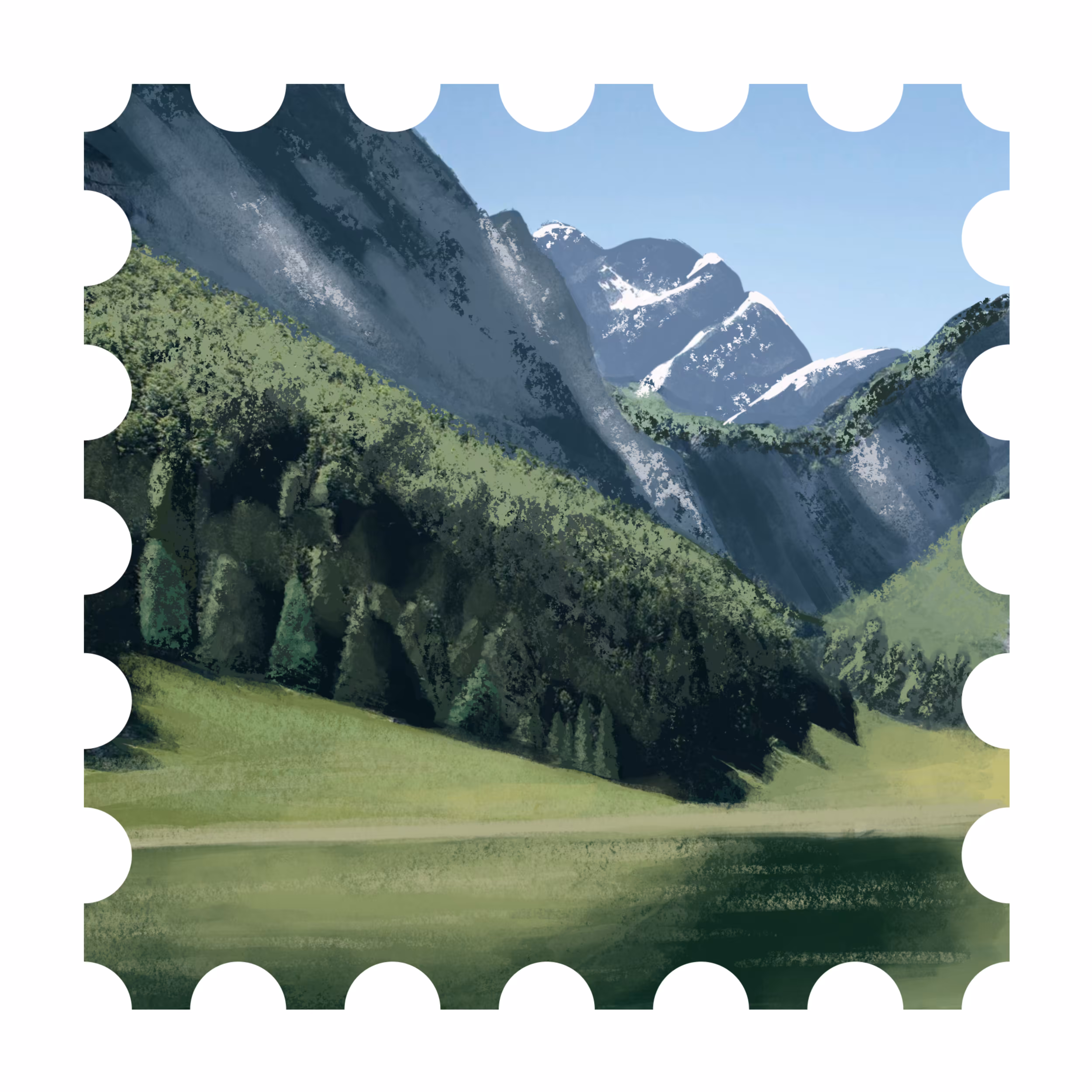 Nature stamp #004