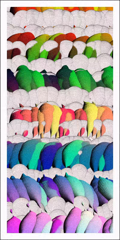 Balloon Field on Clouds #22