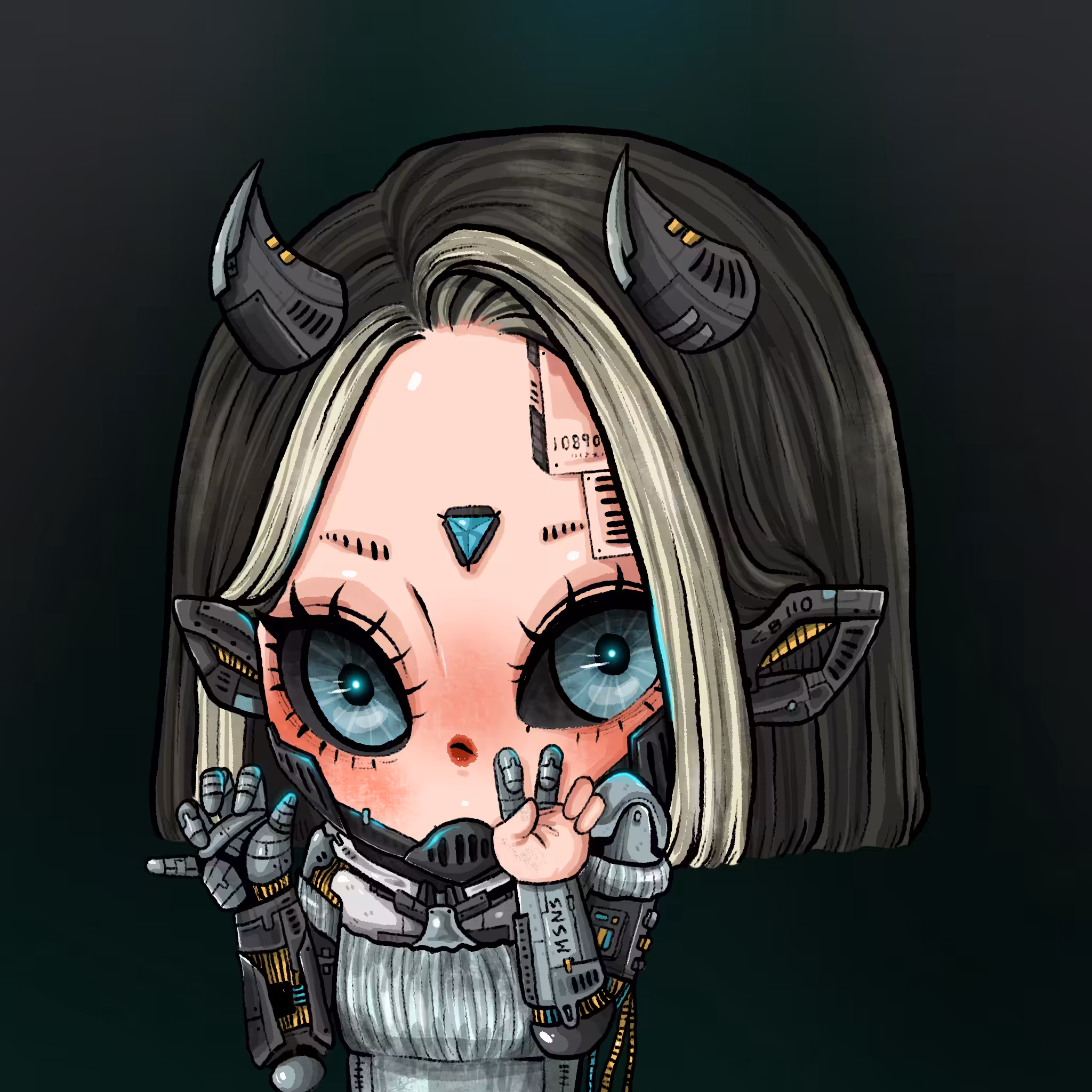 MISSING NOSE CYBORG ALICE
