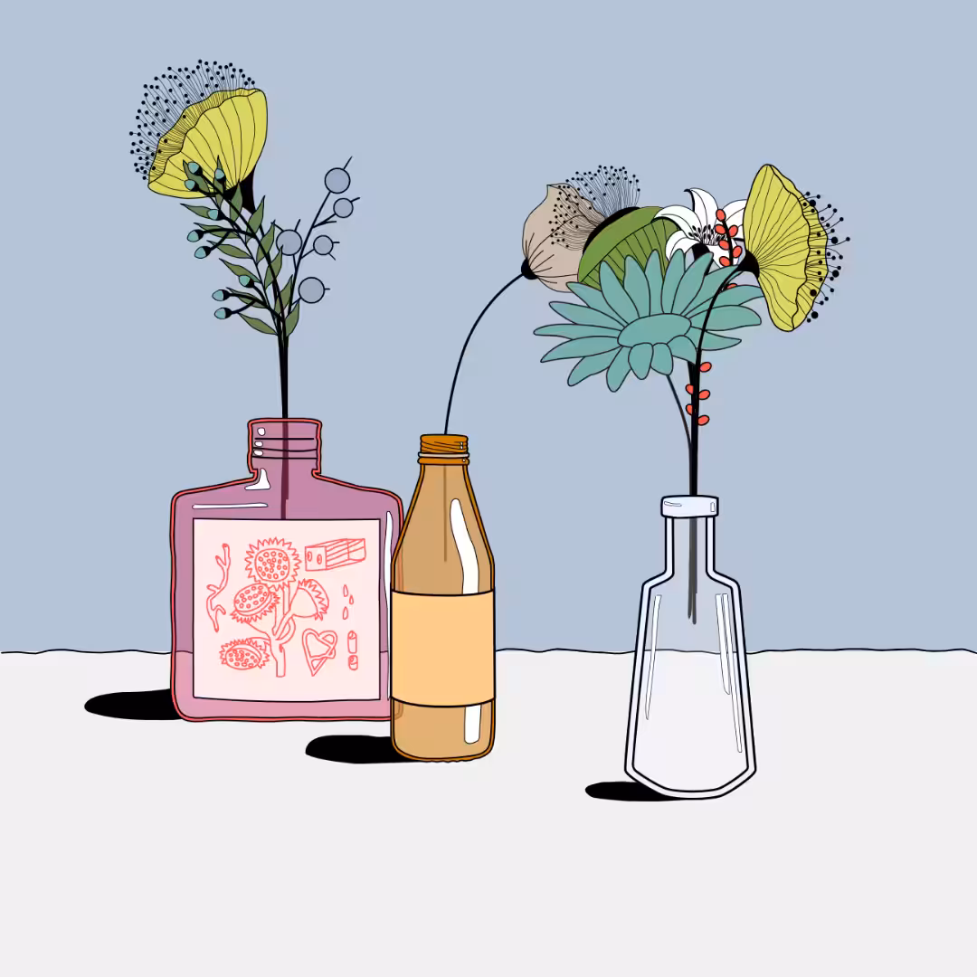 Flowers & Bottle #47