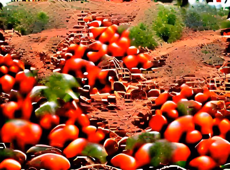 Abraham's First Works: An acre of homegrown tomatoes being harvested in one weekend, necks deep in the grimy red clay