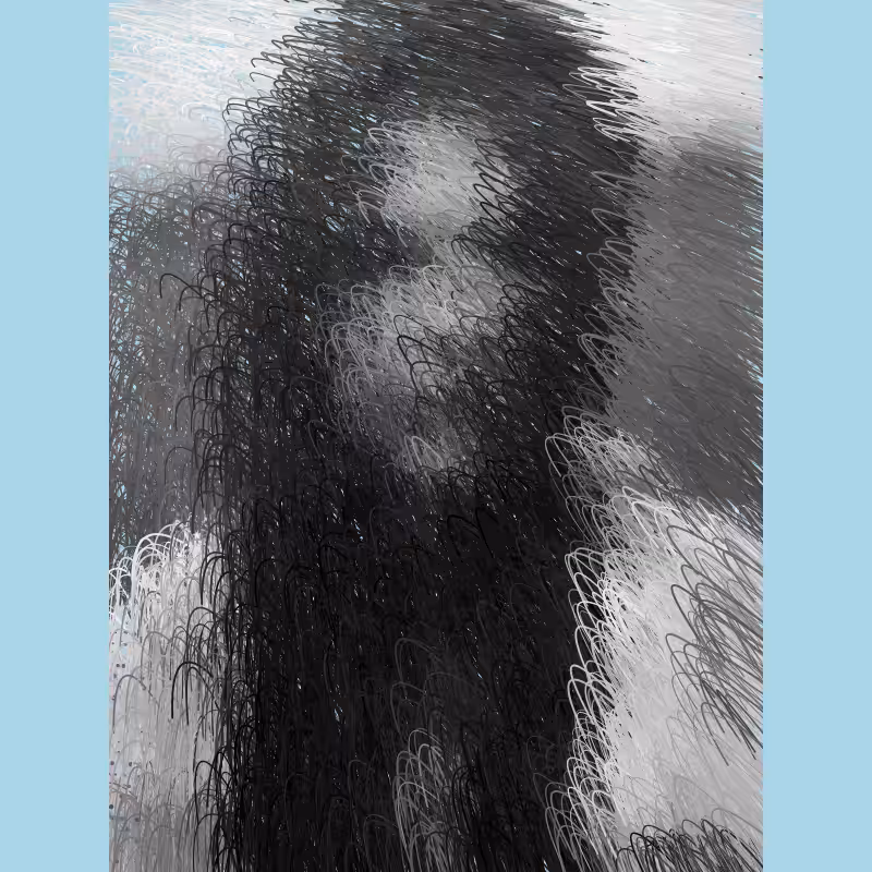 BNW Stroke Portrait #20